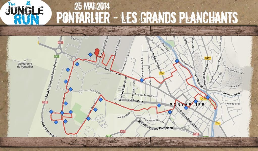 850 participants pour la Jungle run du dimanche 25 mai 2014 à Pontarlier