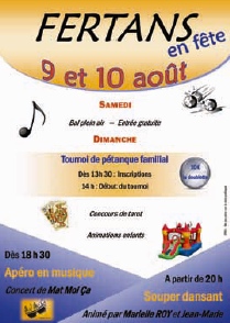 Fertans en fête les 9 et 10 août 2014