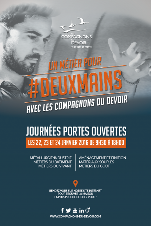 Portes ouvertes de la maison des Compagnons du Devoir du 22 au 24 janvier 2016