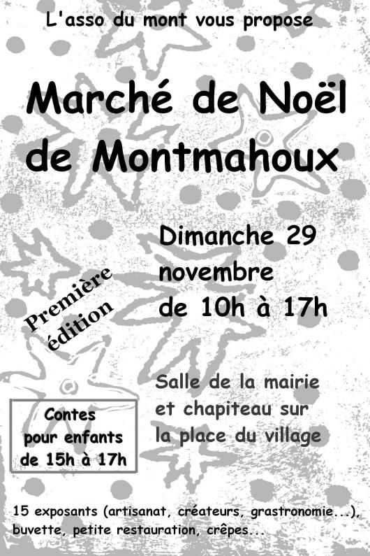 Marché de Noël à Montmahoux samedi 29 novembre 2015