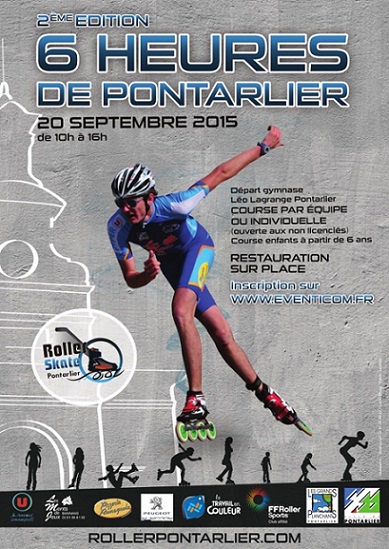 « Les 6 Heures de Roller de Pontarlier », le dimanche 20 septembre 2015