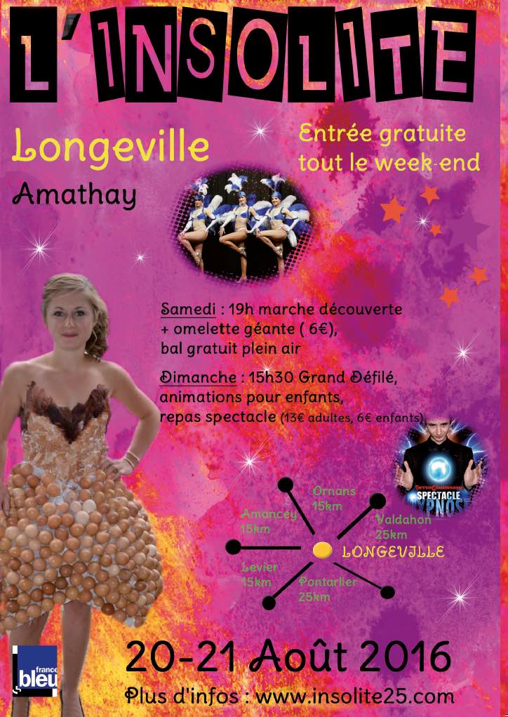 L&rsquo;insolite à Longeville-Amathay les 20 et 21 août