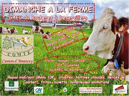 Un dimanche à la ferme le 7 Août à Déservillers