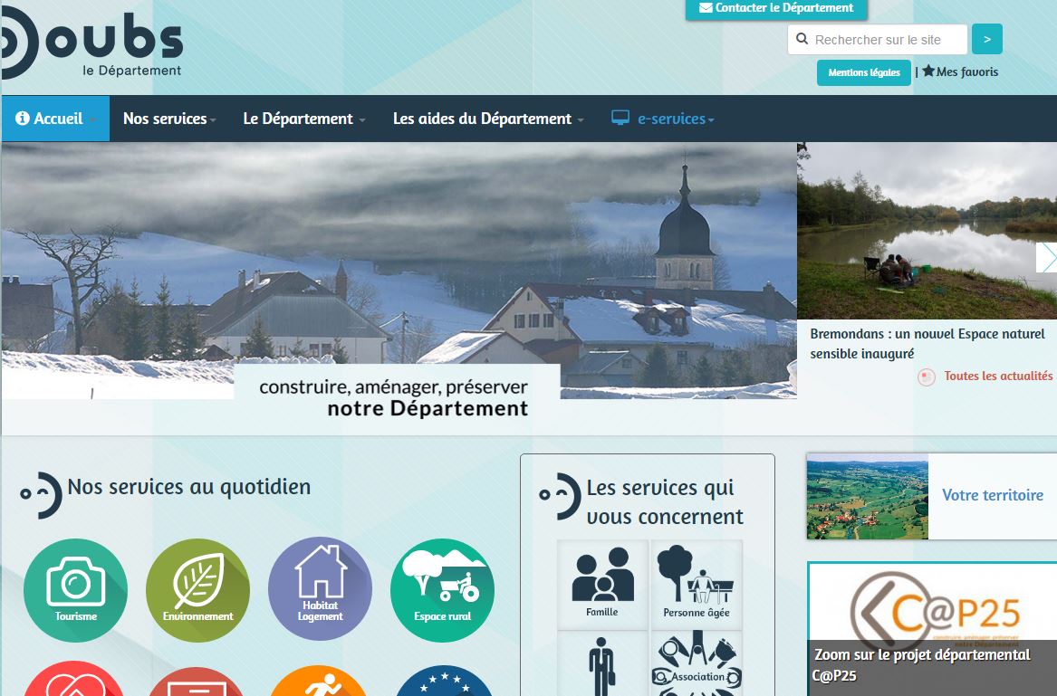 www.doubs.fr Un site internet nouvelle génération