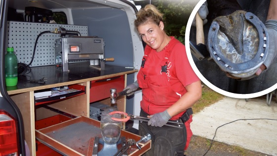 Mon métier ? Maréchale-ferrante.