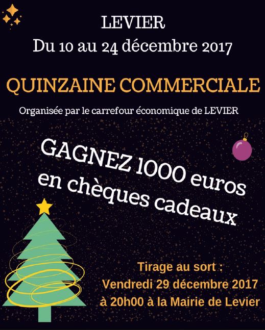 Noël avant l’heure à Levier.