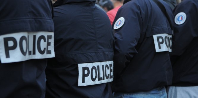 Inauguration du commissariat de secteur à Besançon par Christophe Castaner