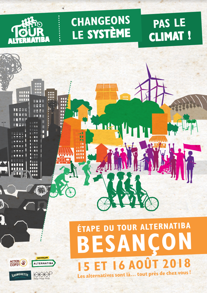 LE TOUR ALTERNATIBA FAIT ETAPE A BESANÇON. CHANGEONS LE SYSTEME, PAS LE CLIMAT !