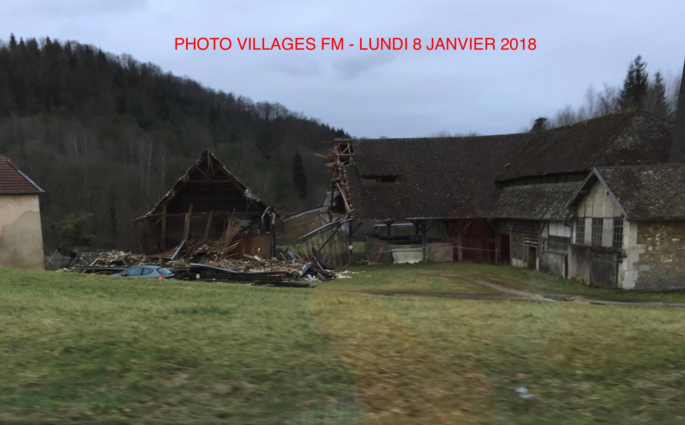 Spectacle de désolation à la tuilerie des Combes de Punay.