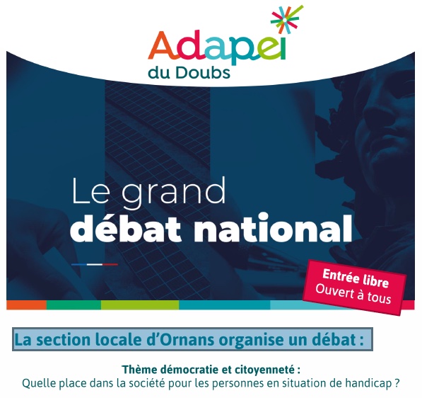 Grand débat avec l’ADAPEI le 15 février 2019 à Ornans.