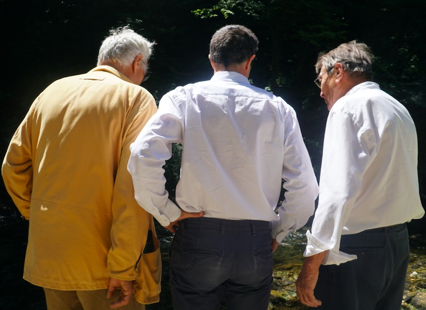 Visite de François Ruffin à la Source du Lison