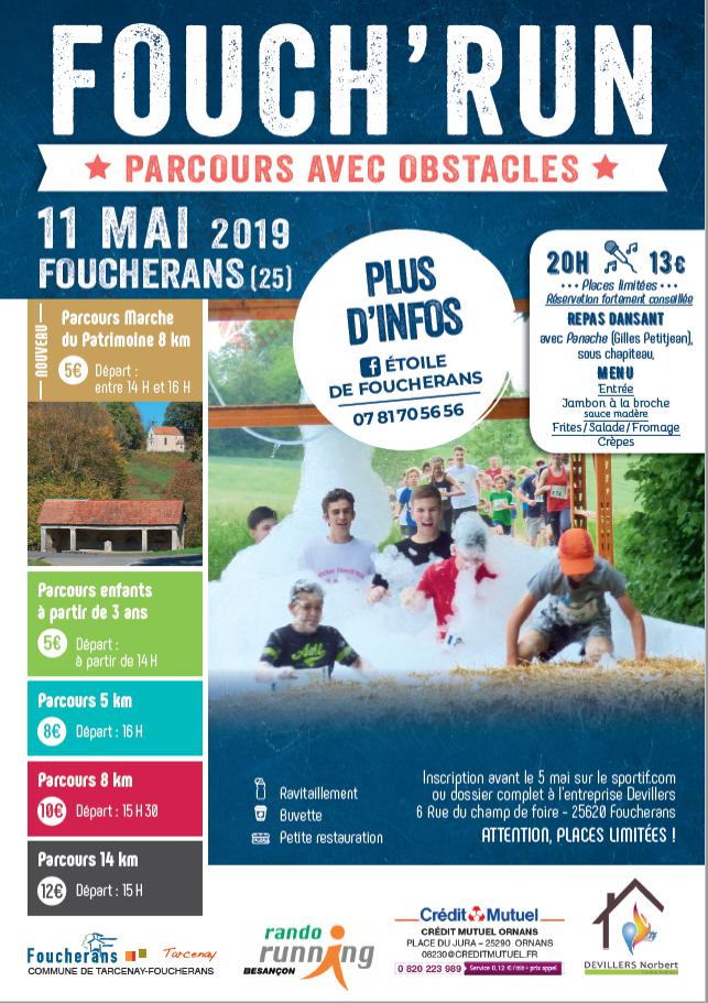 FOUCH’RUN, le 11 mai à Foucherans (25)