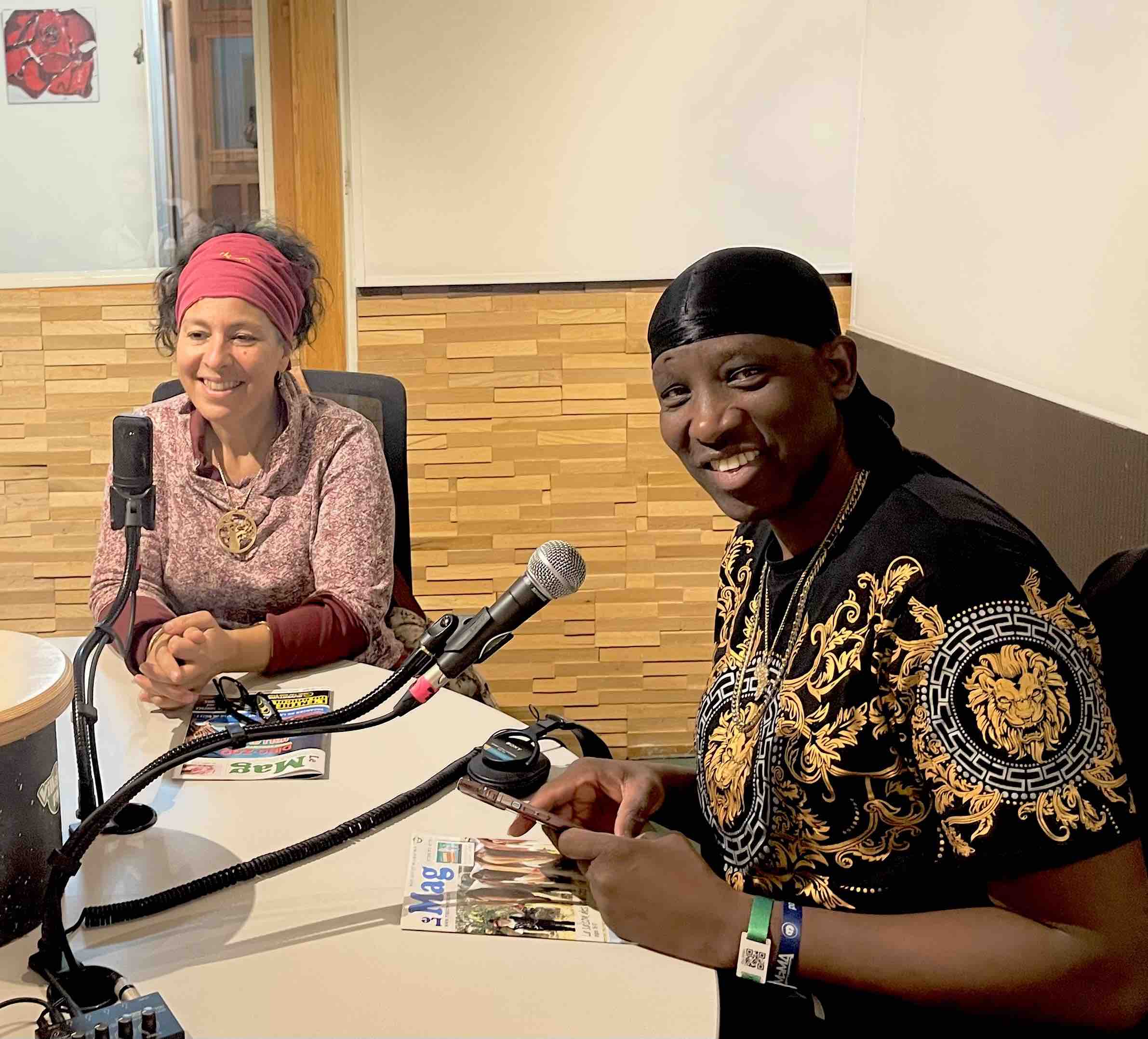 Avec N&rsquo;Faly Kouyaté en studio