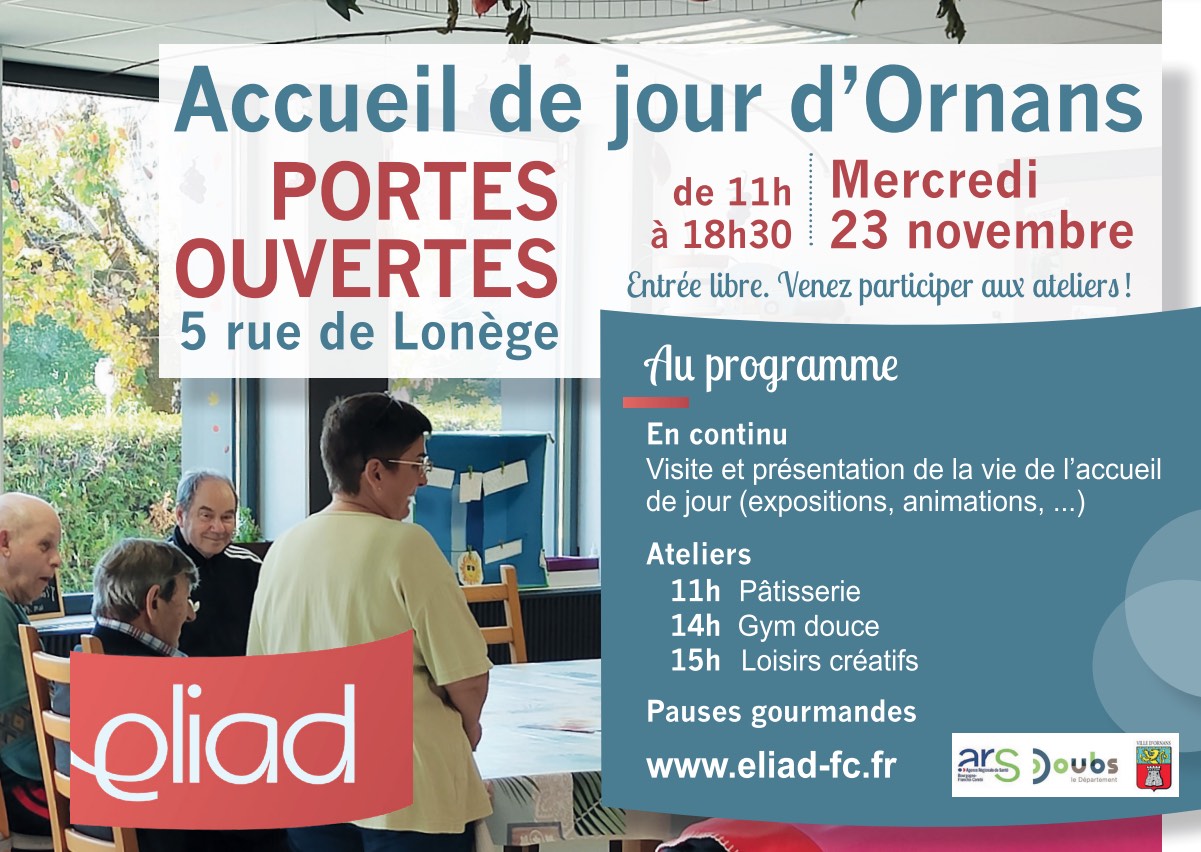 L’Accueil de jour à Ornans vous ouvre ses portes mercredi 23 novembre.