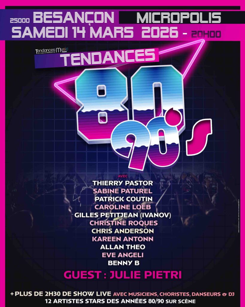 Le grand show live de la double décennie arrive à Besançon !