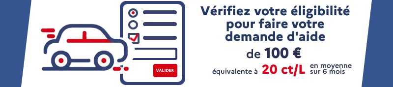 Une aide carburant de 100 € pour vos déplacements 