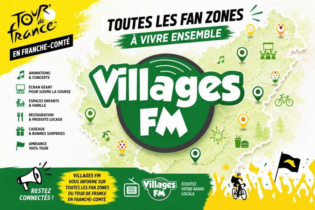 Les FAN ZONES pour le passage du Tour de France