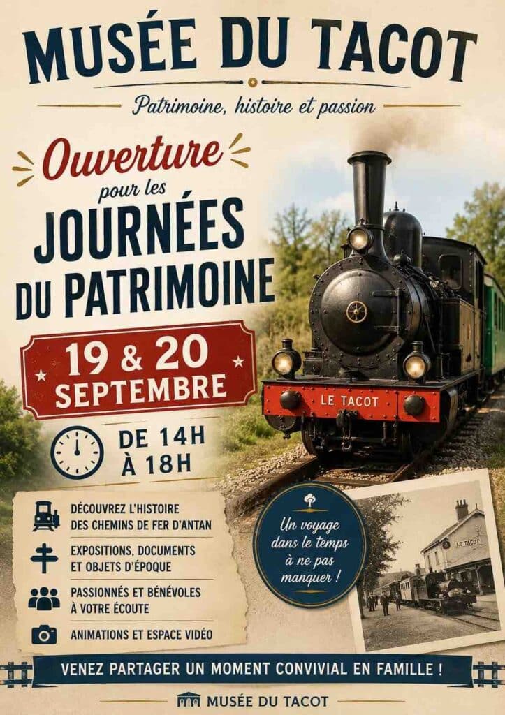 Journées du Patrimoine au Musée du Tacot ce week-end
