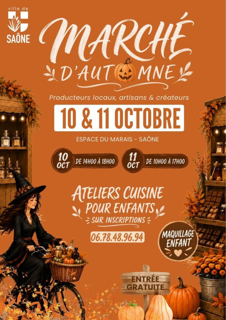 Le marché d’automne arrive à Saône