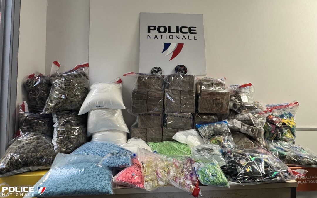 Besançon : une saisie de 60 kg de stupéfiants pour une valeur marchande de 600000 euros