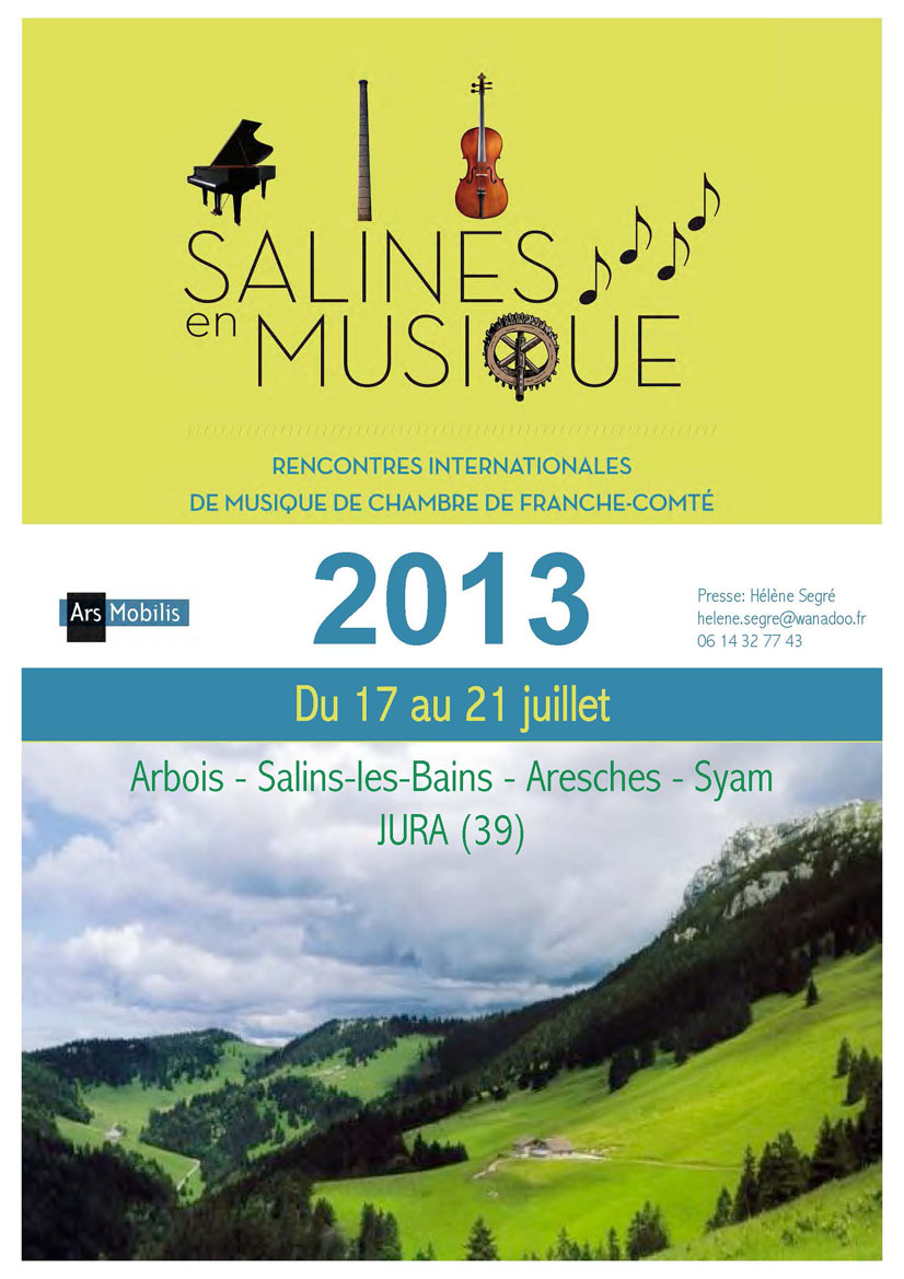 Salines en Musique, les 19 et 20 juillet 2013 à Salins-les-Bains…