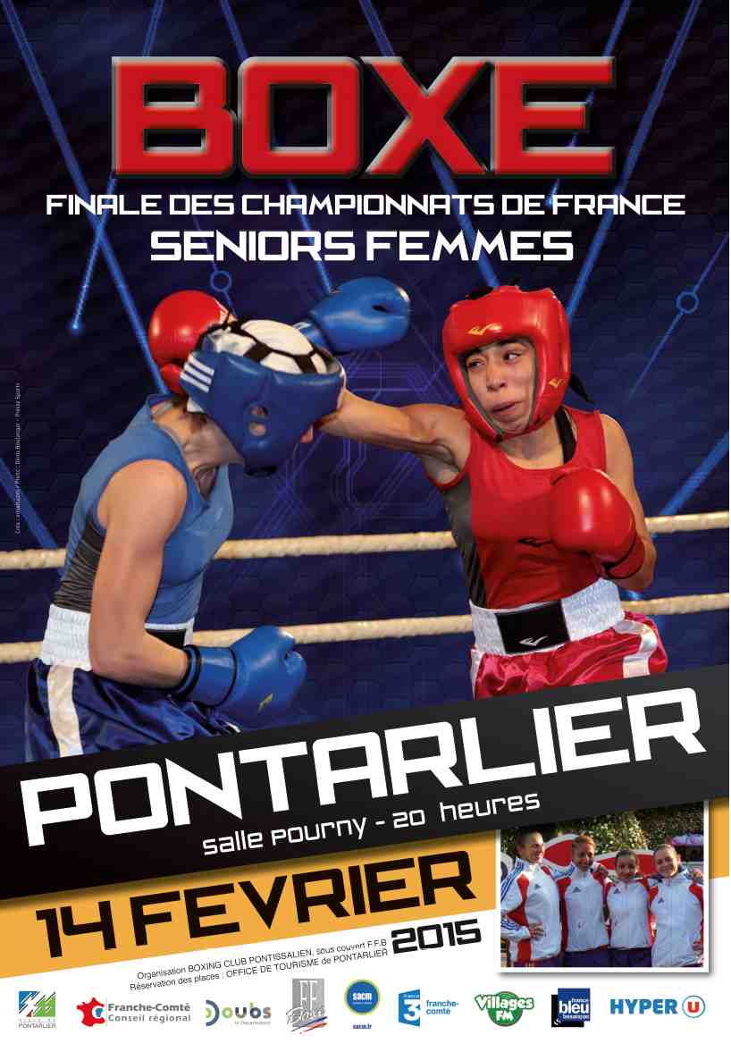 Finale des championnats de France de boxe seniors femmes, le 14 février 2015 à Pontarlier