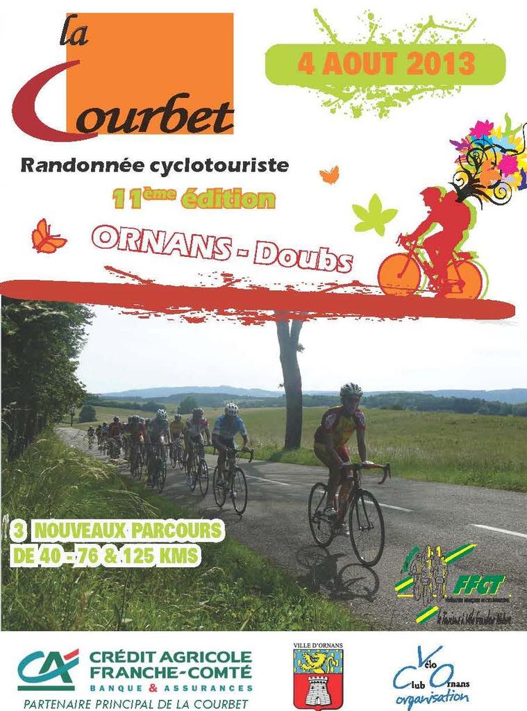 Randonnée cyclotouriste La Courbet, le 4 août 2013
