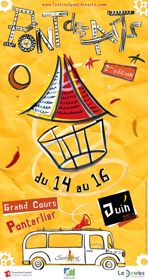 Pont des Arts le bien nommé, du 14 au 16 juin 2013 à Pontarlier
