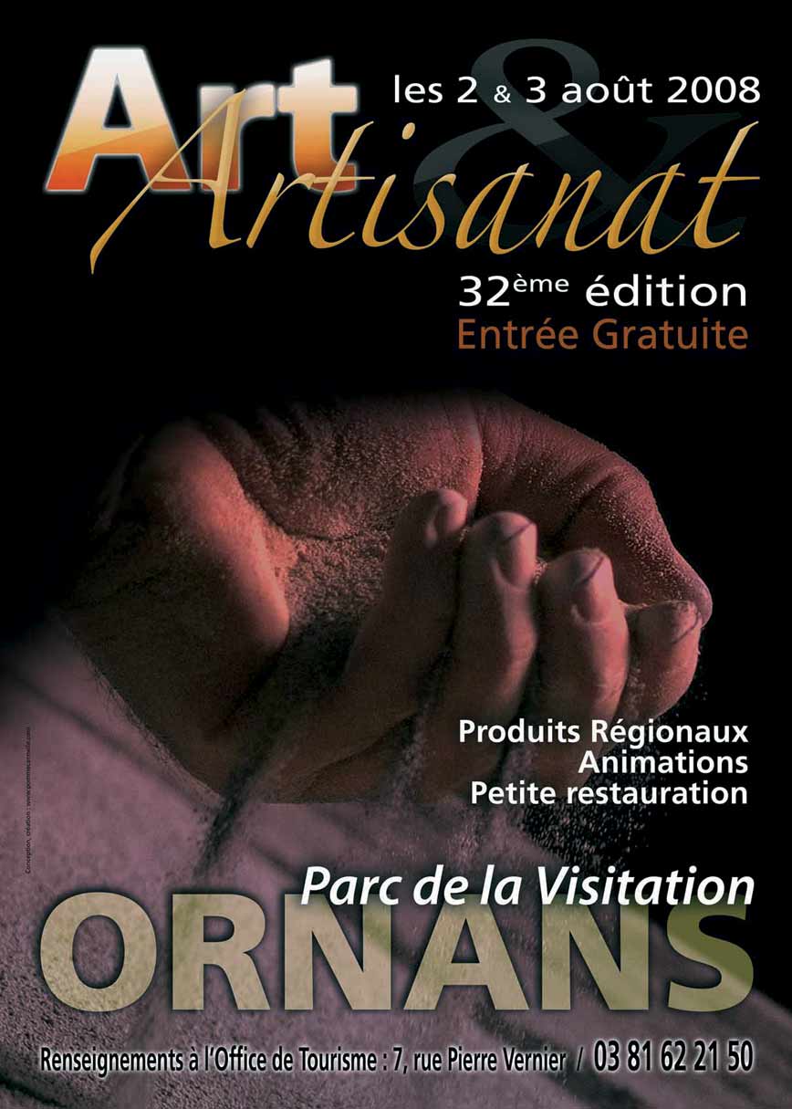 32e Journées Art & Artisanat au parc de la Visitation à Ornans, les 2 et 3 août 2008