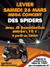 Méga concert des Spiders le 26 mars 2011 à Levier