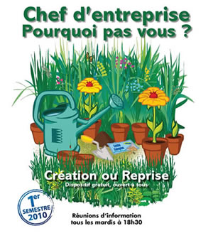 Création d’entreprise : réunion d’informations.