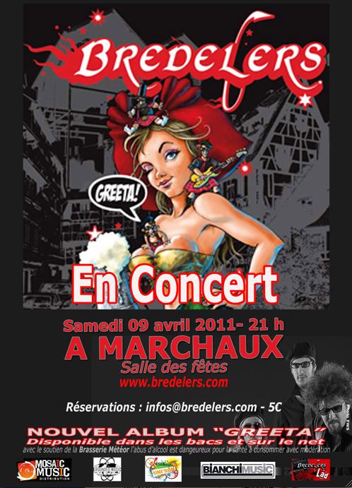 Concert avec les Bredelers, le 9 avril 2011 à Marchaux