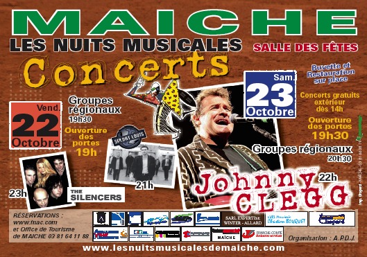Les Nuits Musicales de Maîche, les 22 et 23 octobre 2010
