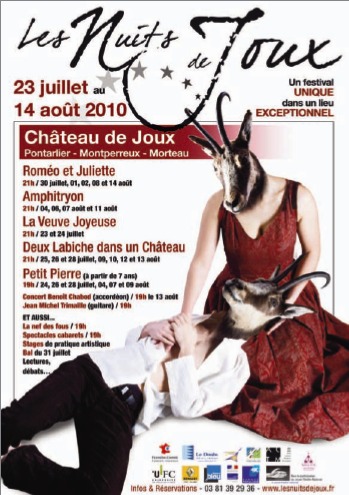 36e Festival des Nuits de Joux, du 23 juillet au 14 août 2010.
