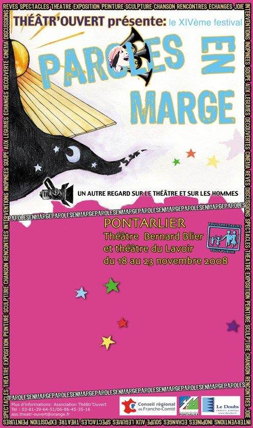 14ème Festival Paroles en Marges du 18 au 23 novembre 2008 à Pontarlier