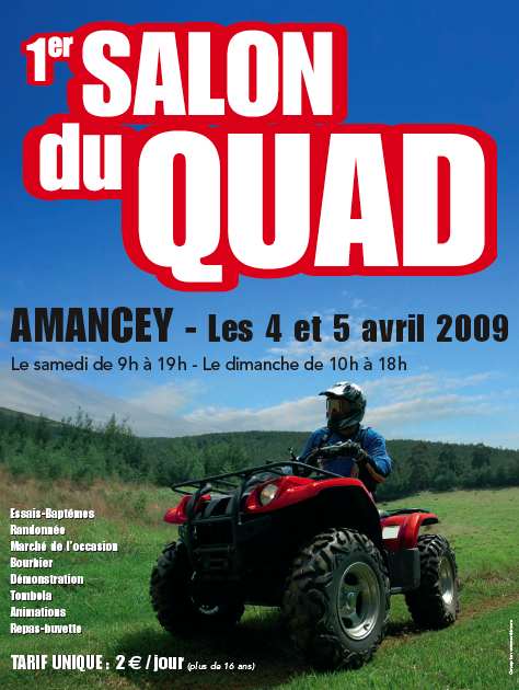 1er salon du Quad en région les 4 et 5 avril 2009 à Amancey