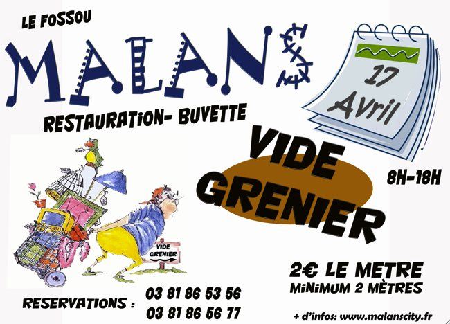 Vide grenier à Malans le 17 avril 2011