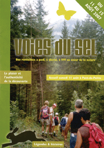 Une arrivée à Amancey pour les Voies du Sel 2007